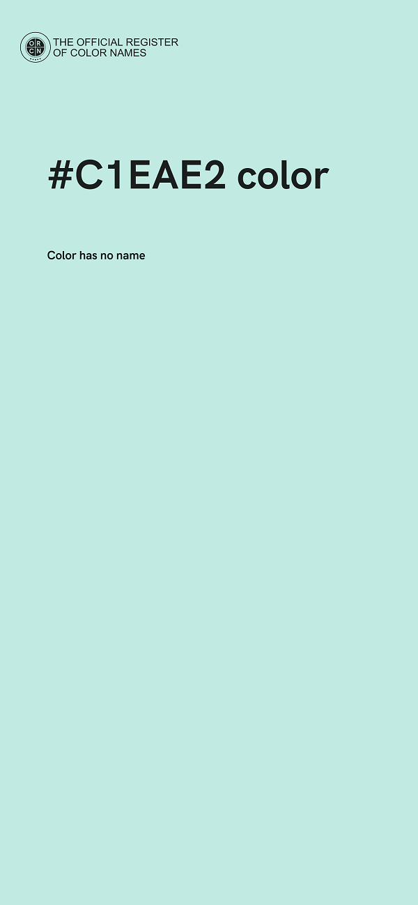 #C1EAE2 color image