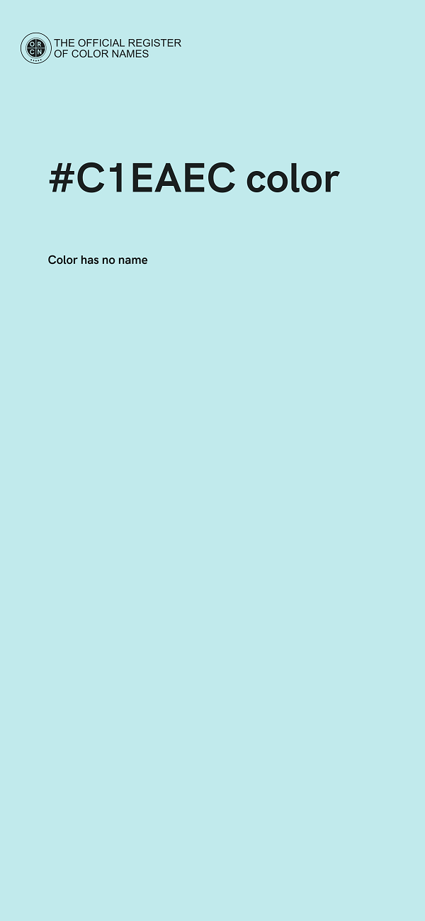 #C1EAEC color image