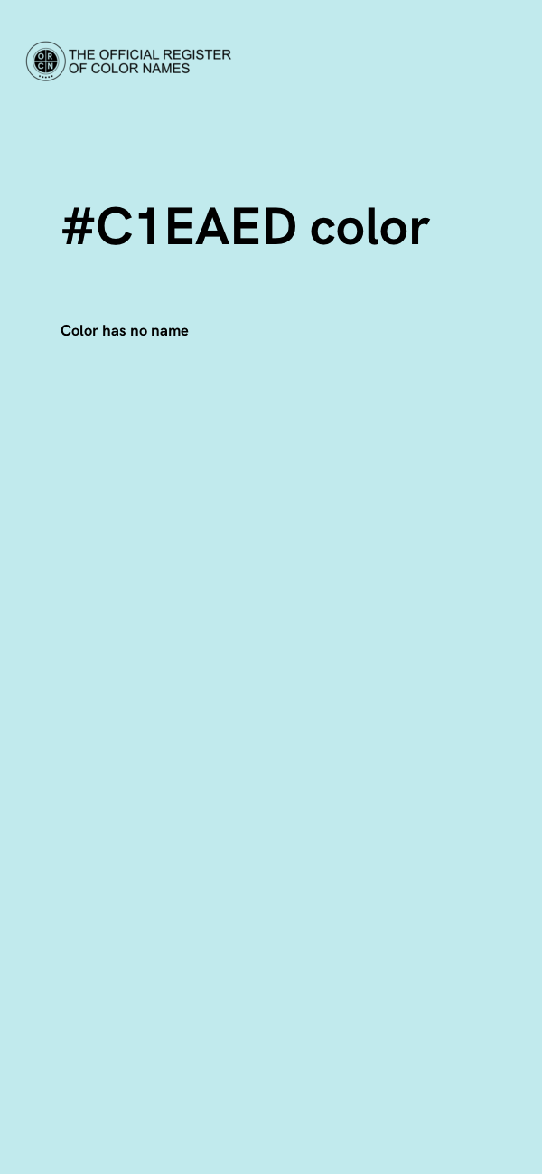 #C1EAED color image