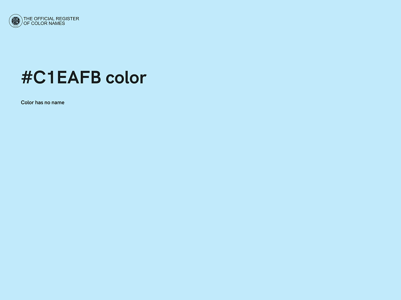 #C1EAFB color image