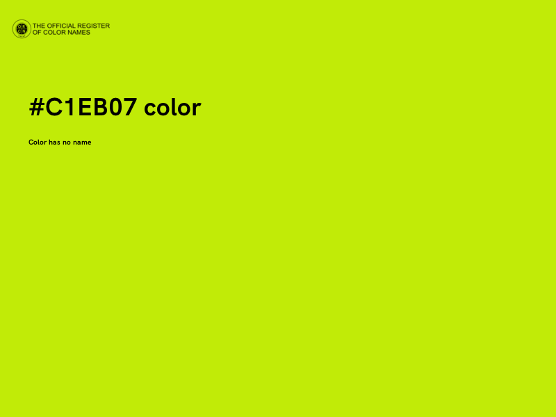 #C1EB07 color image
