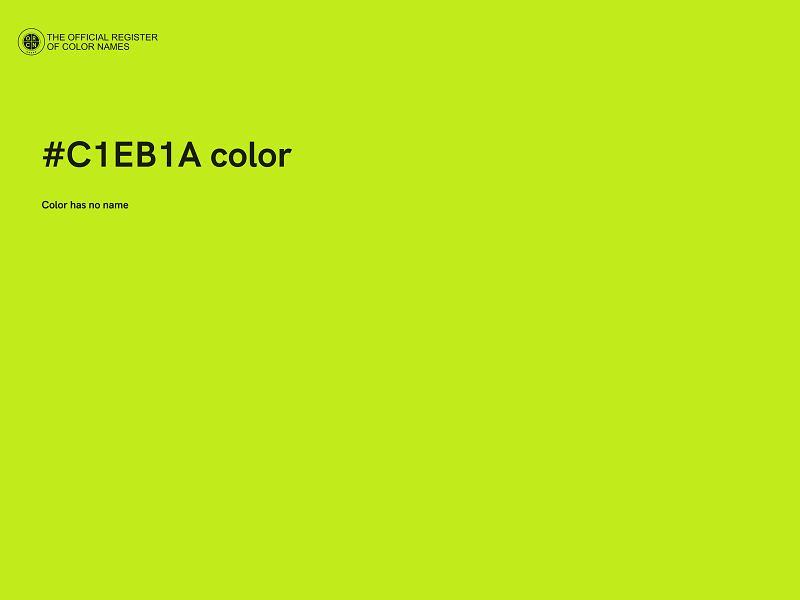 #C1EB1A color image