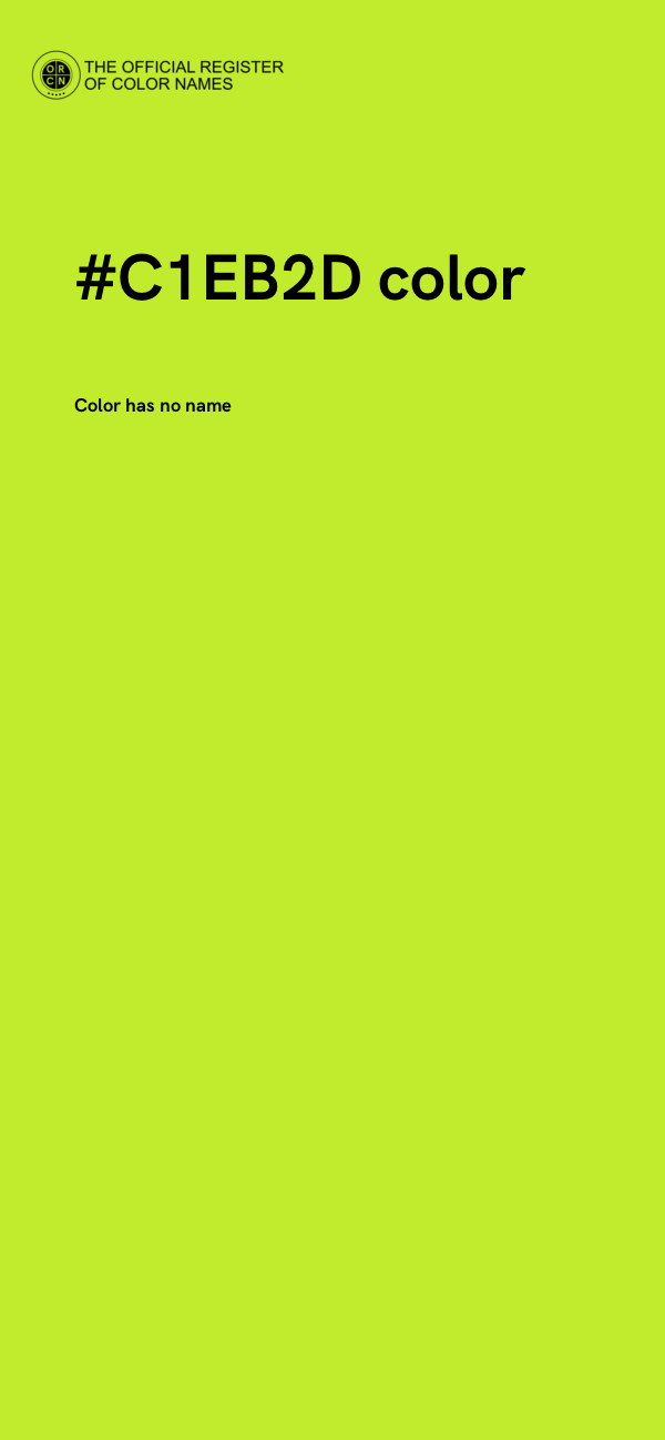 #C1EB2D color image