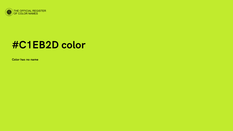 #C1EB2D color image