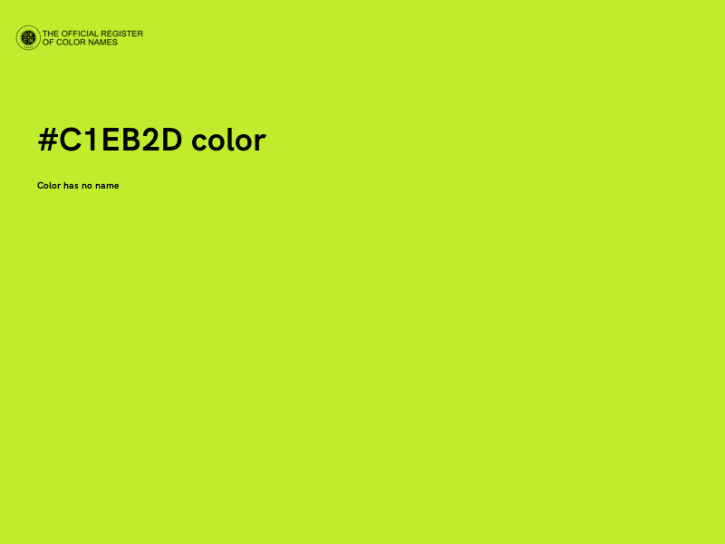 #C1EB2D color image