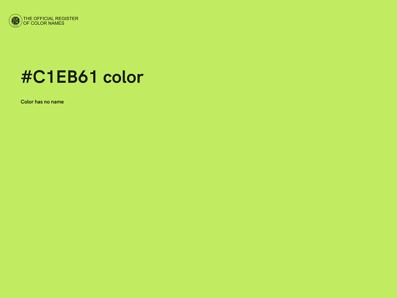 #C1EB61 color image