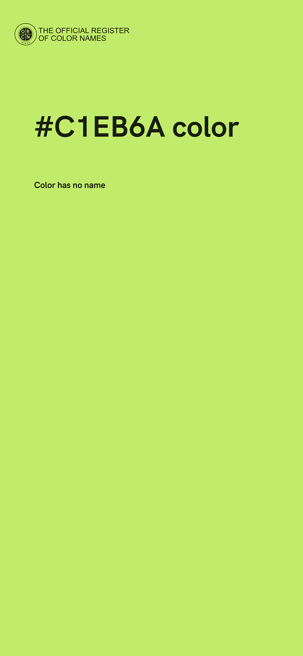 #C1EB6A color image