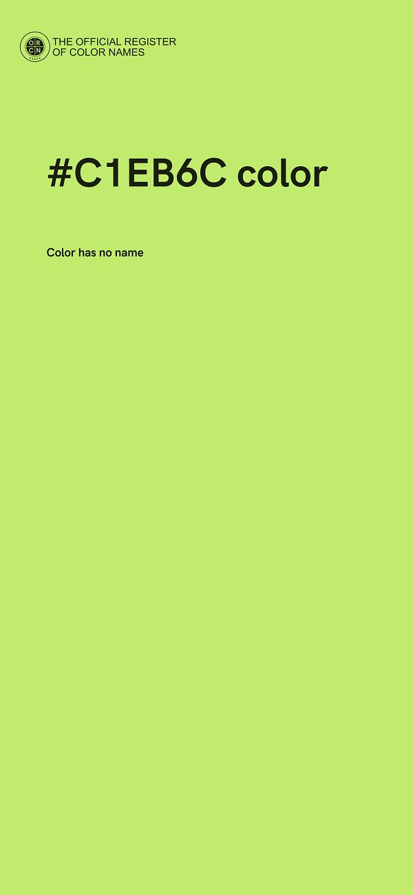 #C1EB6C color image