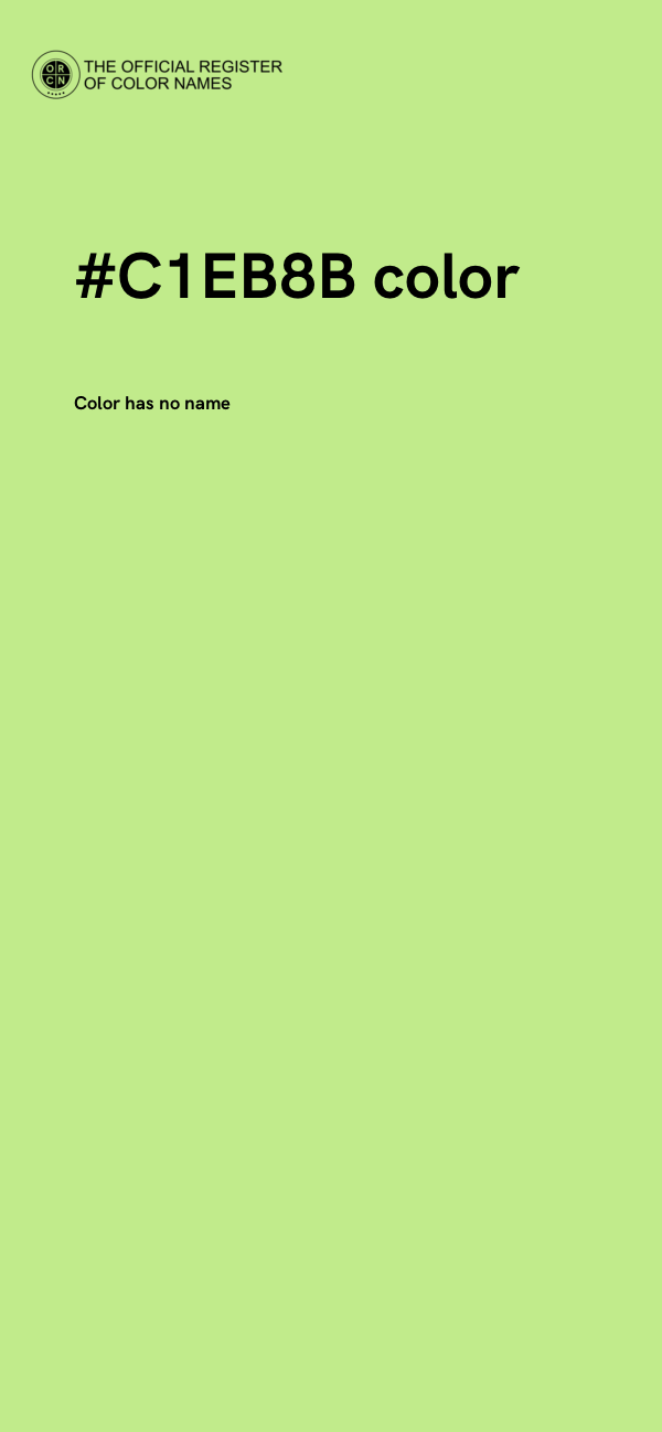 #C1EB8B color image