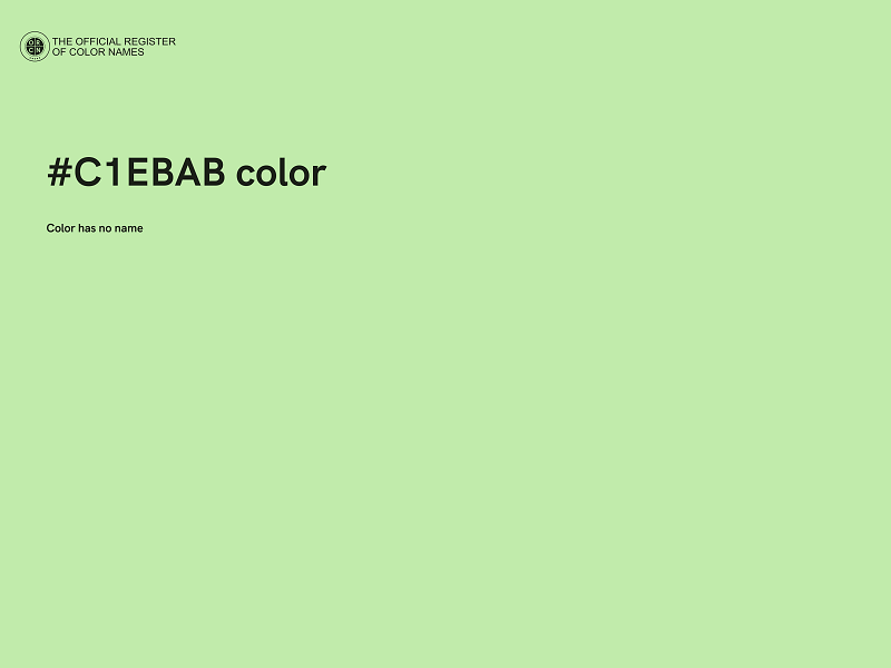 #C1EBAB color image