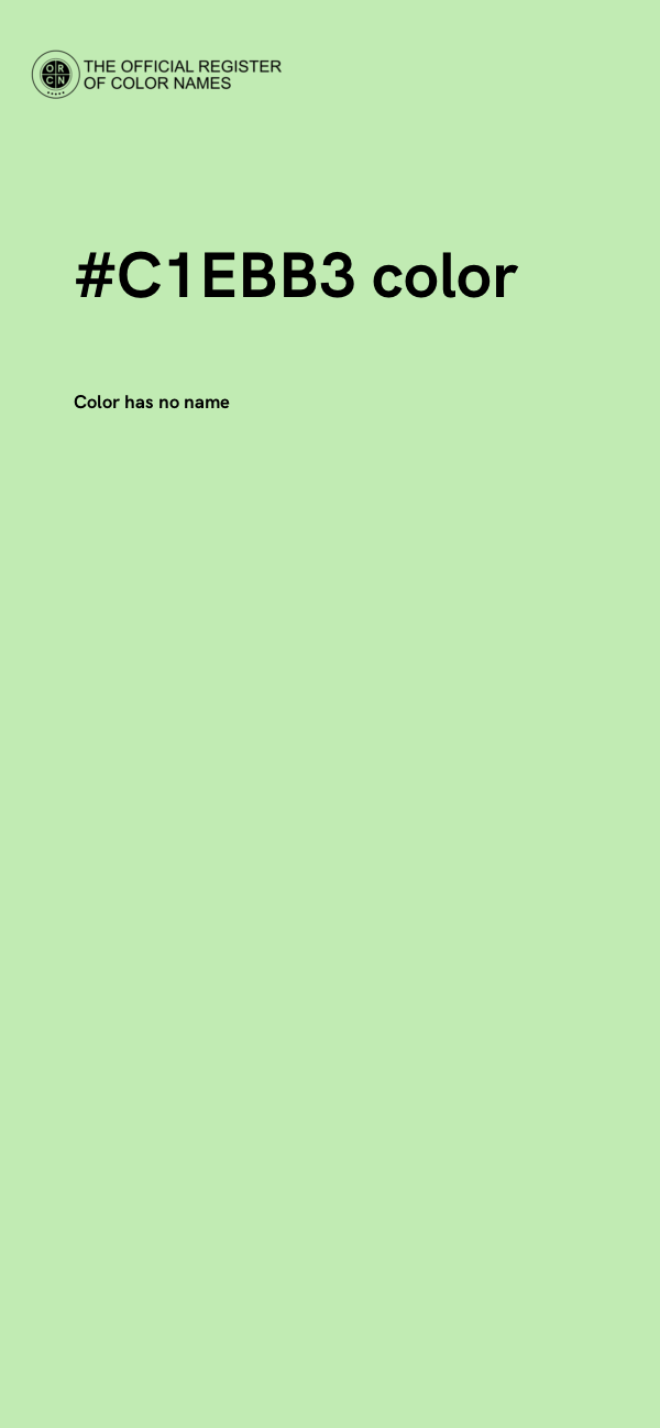 #C1EBB3 color image