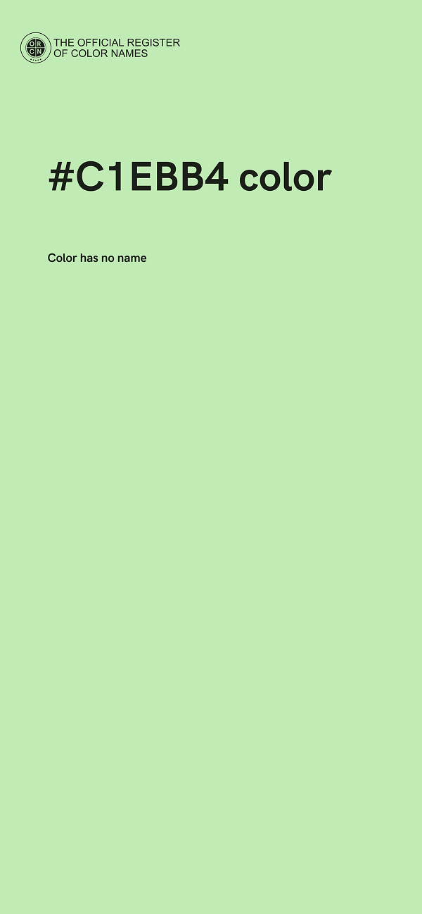 #C1EBB4 color image