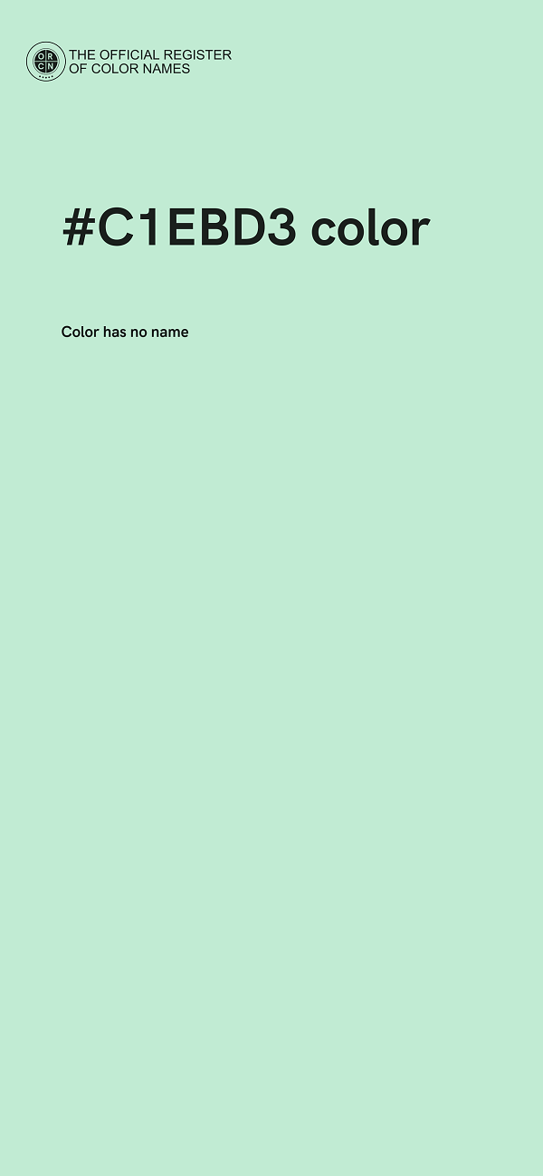#C1EBD3 color image