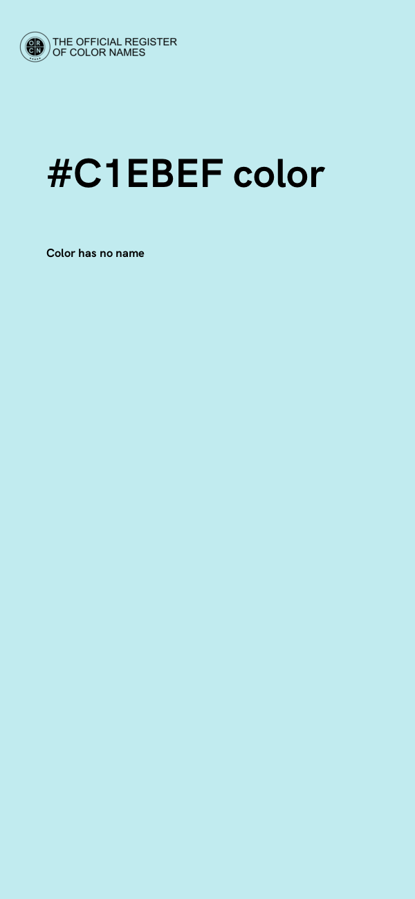 #C1EBEF color image