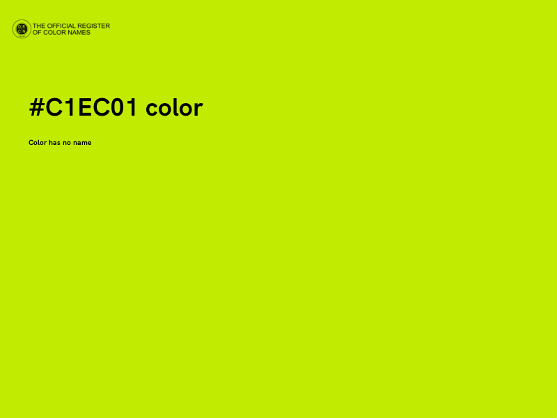 #C1EC01 color image