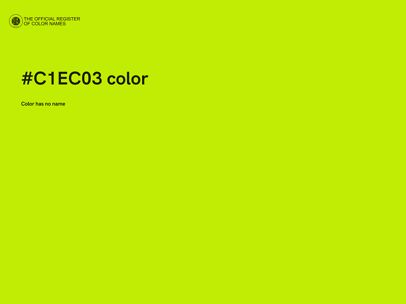 #C1EC03 color image