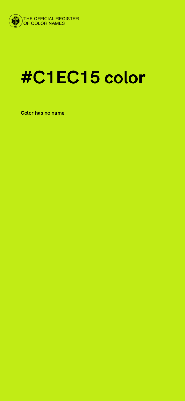 #C1EC15 color image