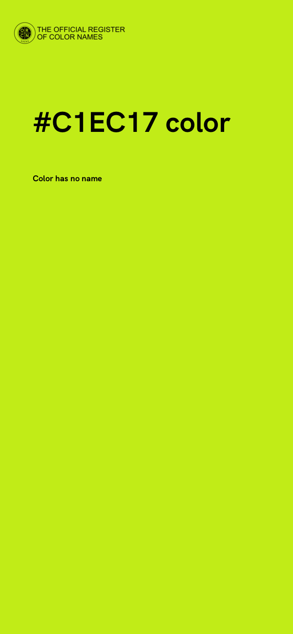 #C1EC17 color image