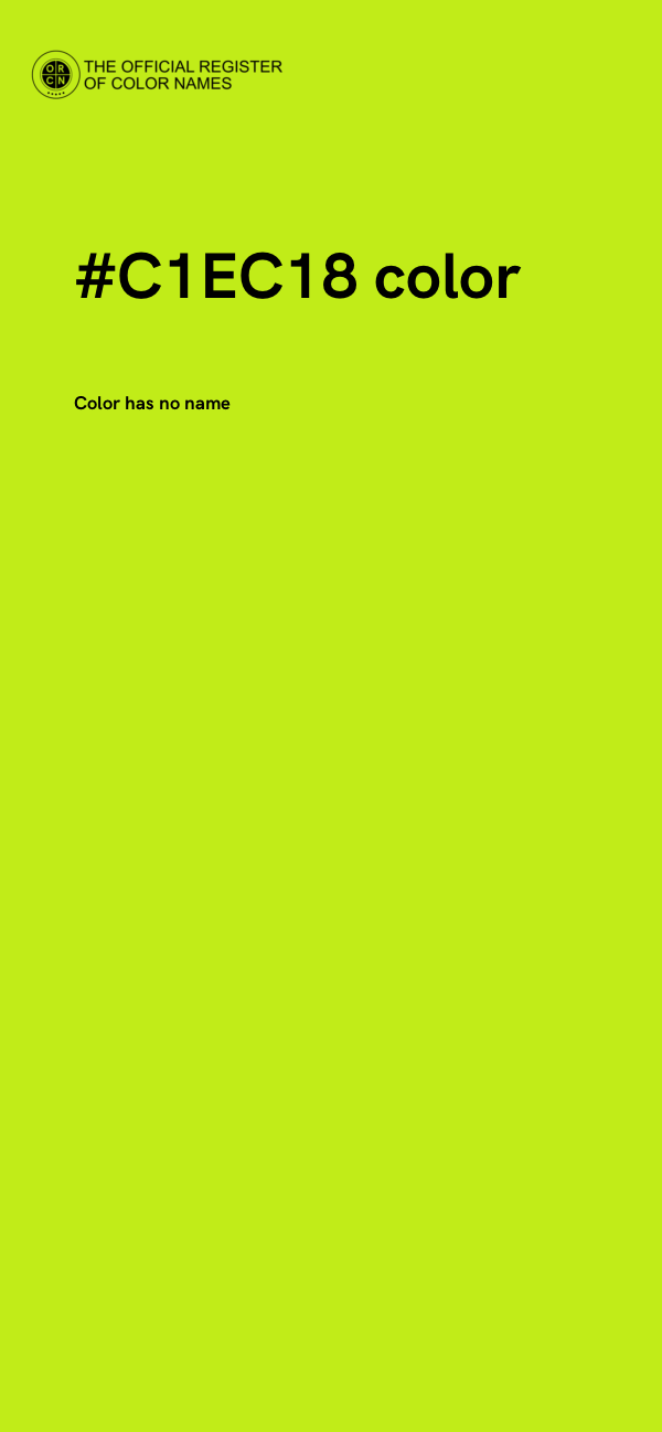 #C1EC18 color image