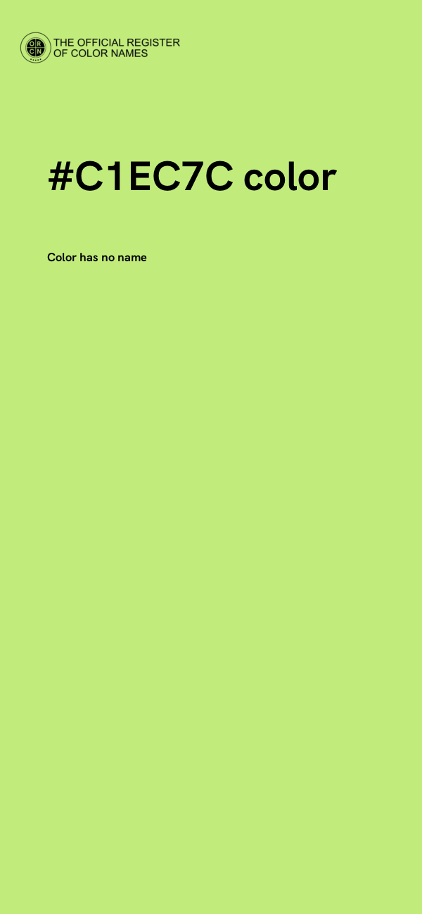 #C1EC7C color image