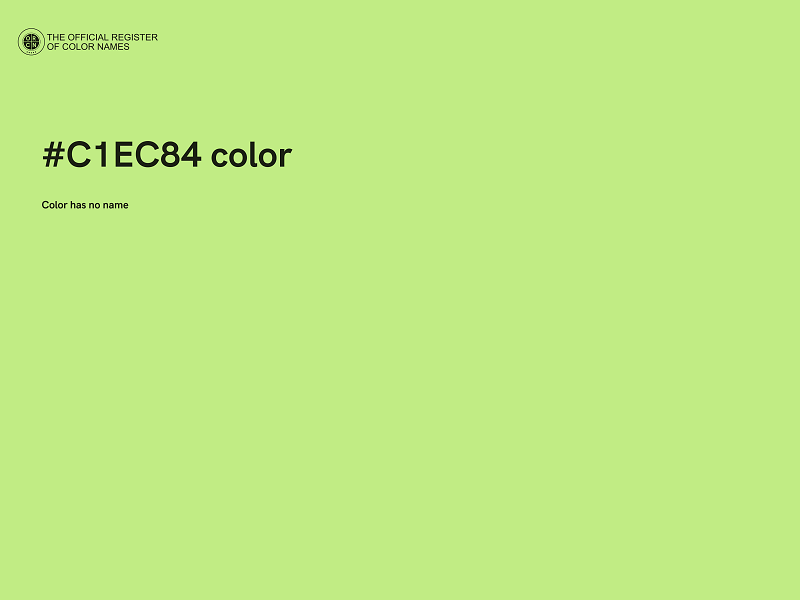 #C1EC84 color image