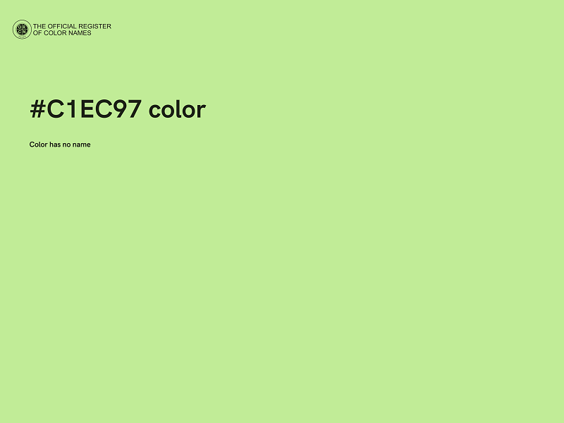 #C1EC97 color image