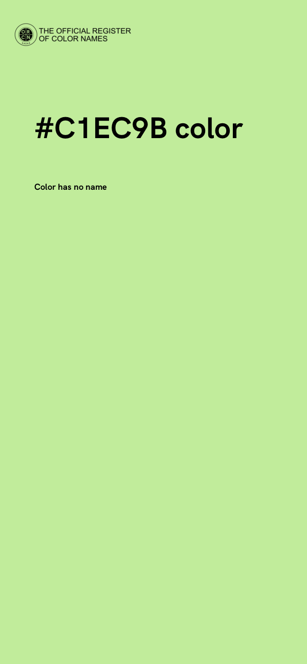 #C1EC9B color image