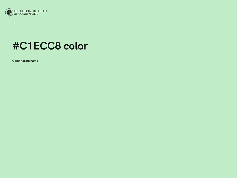 #C1ECC8 color image