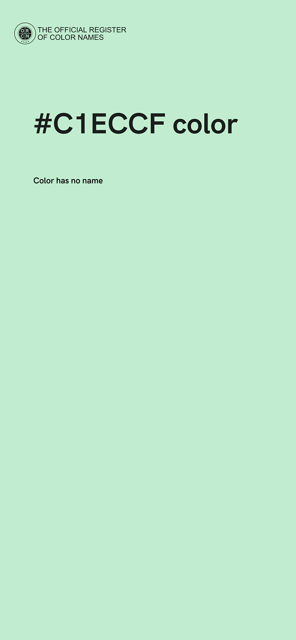 #C1ECCF color image