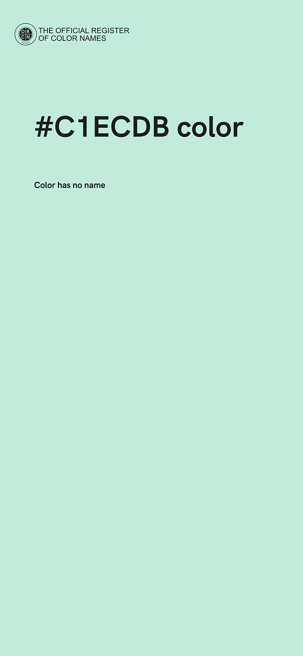 #C1ECDB color image