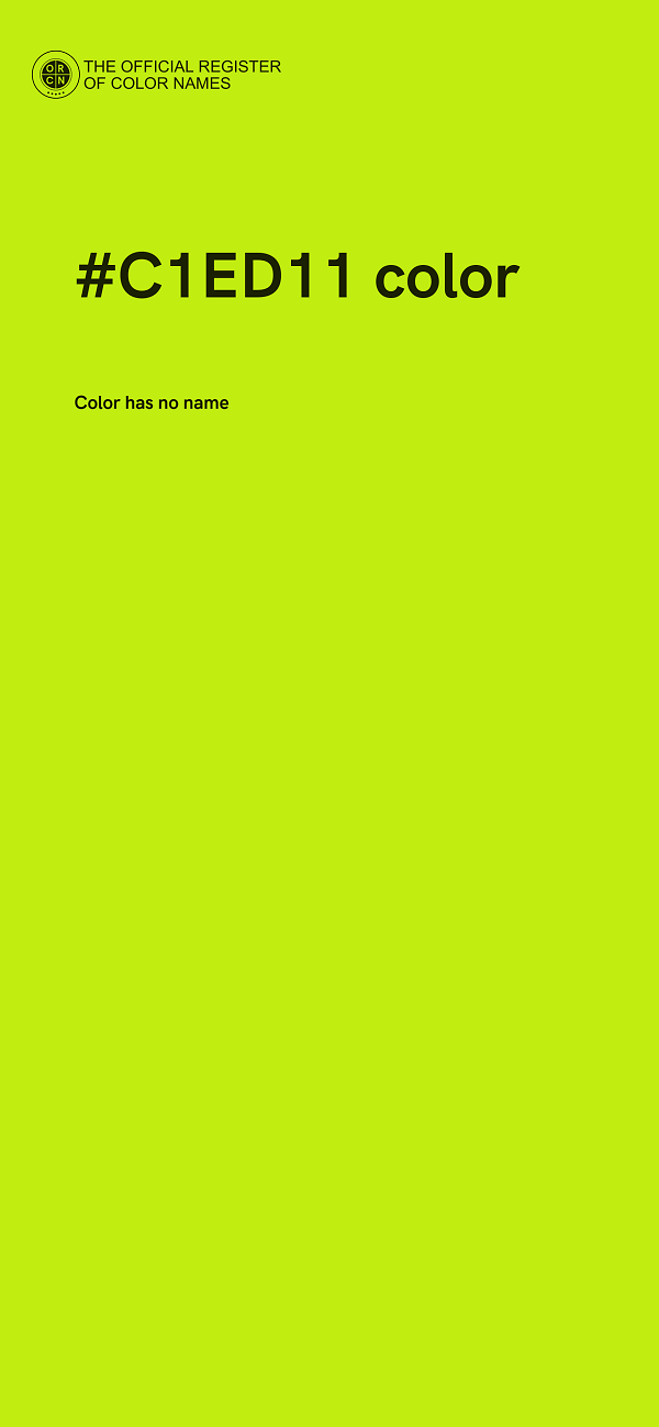 #C1ED11 color image
