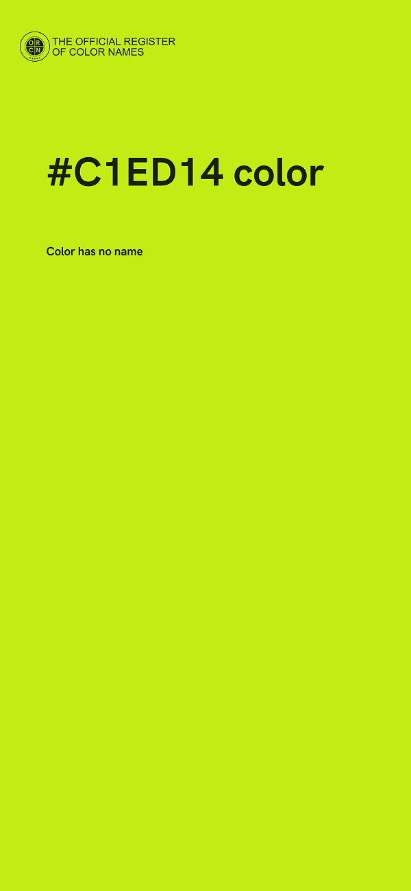 #C1ED14 color image