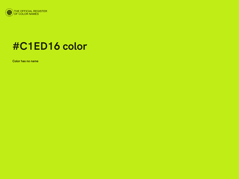 #C1ED16 color image