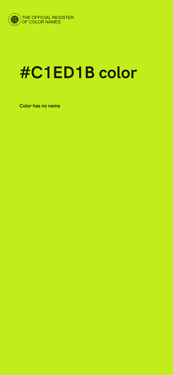 #C1ED1B color image