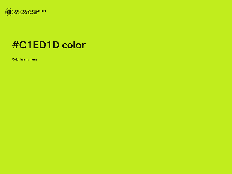#C1ED1D color image