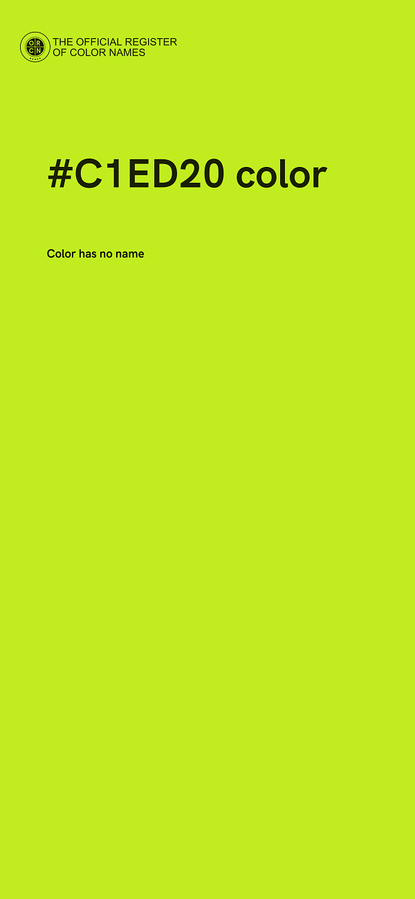 #C1ED20 color image