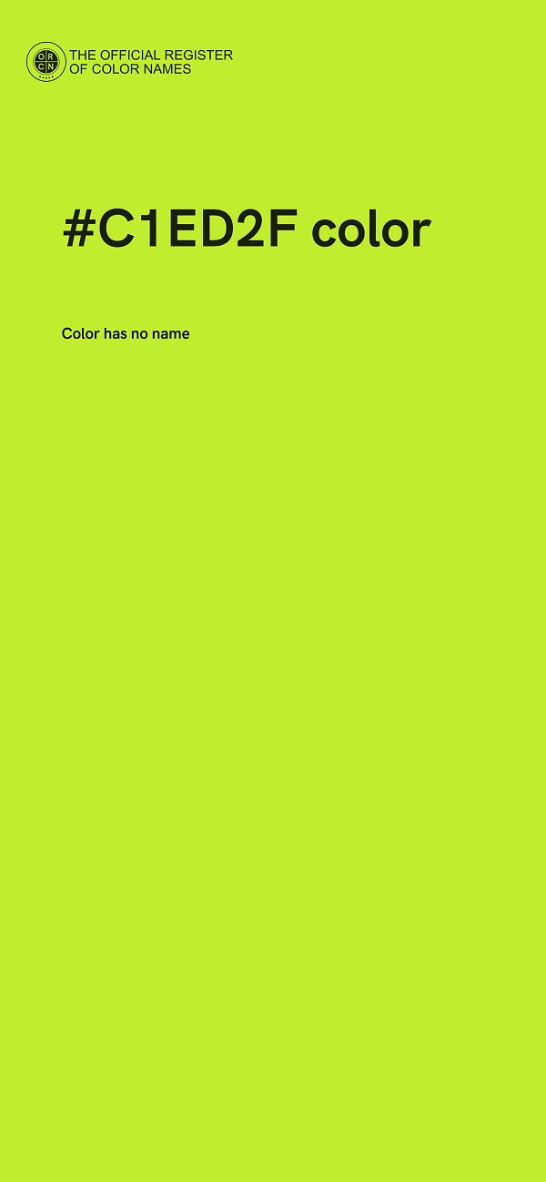 #C1ED2F color image
