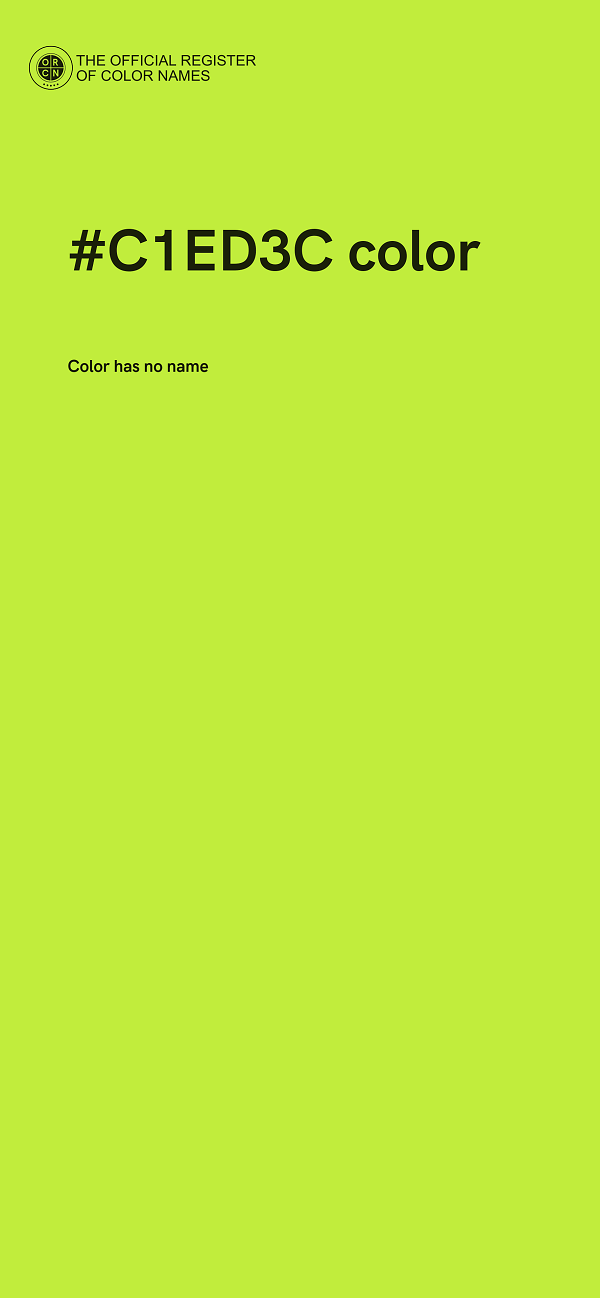 #C1ED3C color image