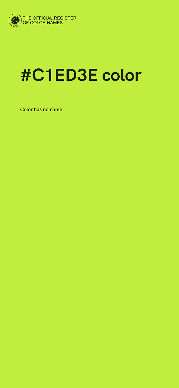 #C1ED3E color image