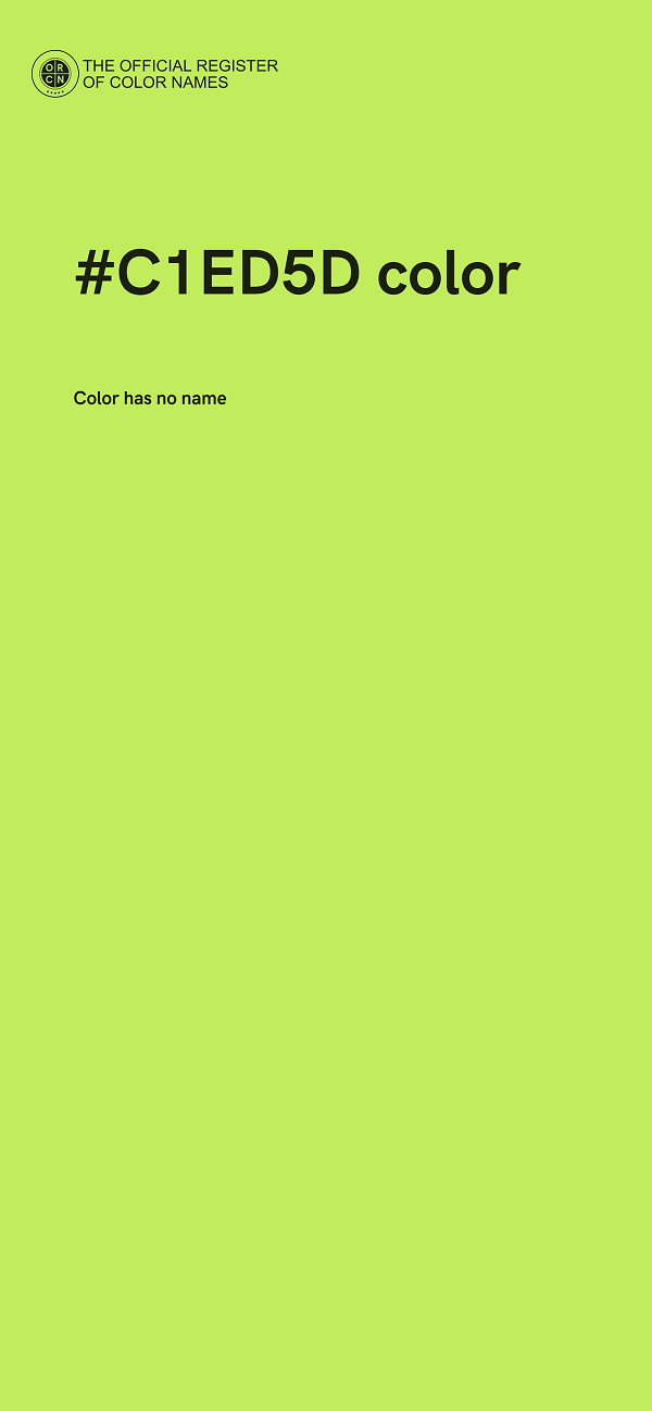 #C1ED5D color image