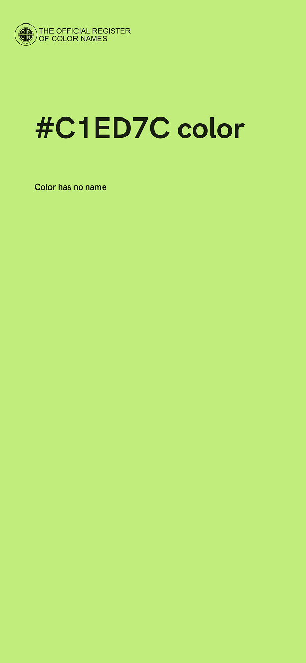 #C1ED7C color image