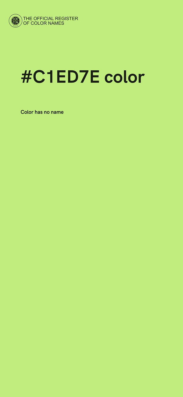 #C1ED7E color image