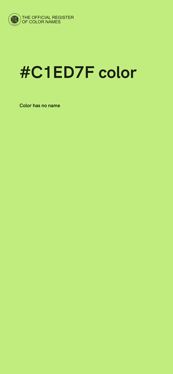 #C1ED7F color image