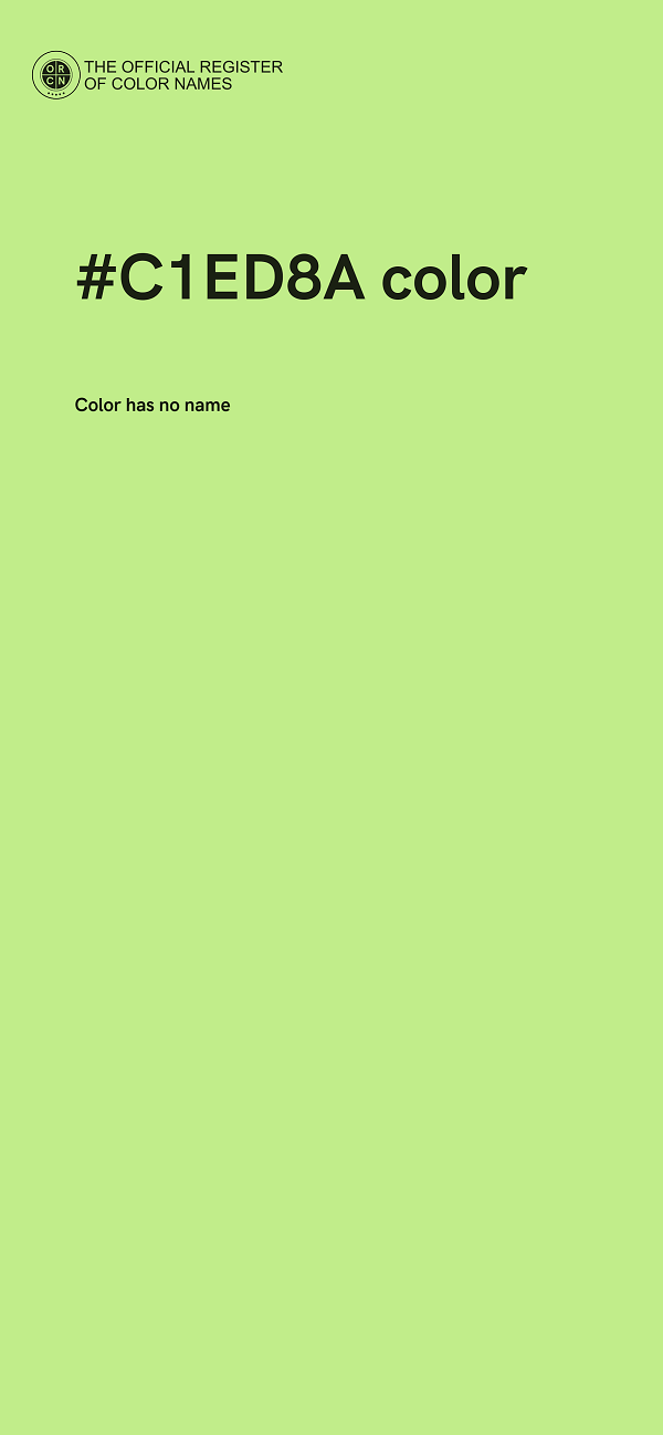 #C1ED8A color image