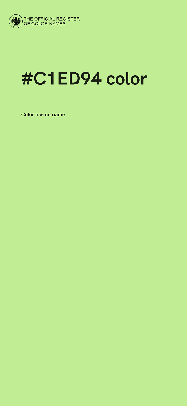 #C1ED94 color image