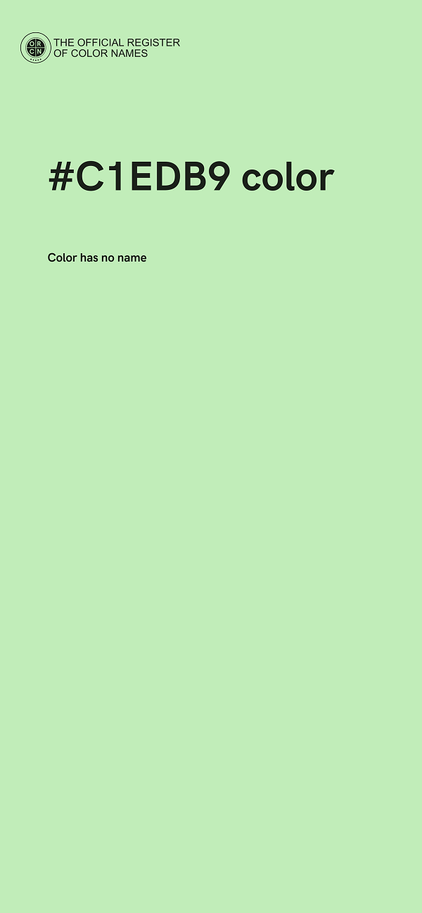 #C1EDB9 color image