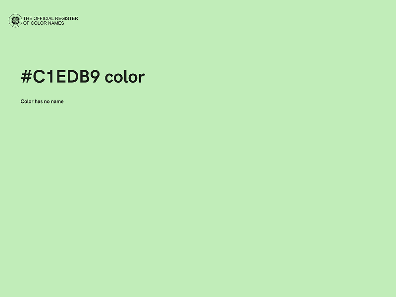 #C1EDB9 color image