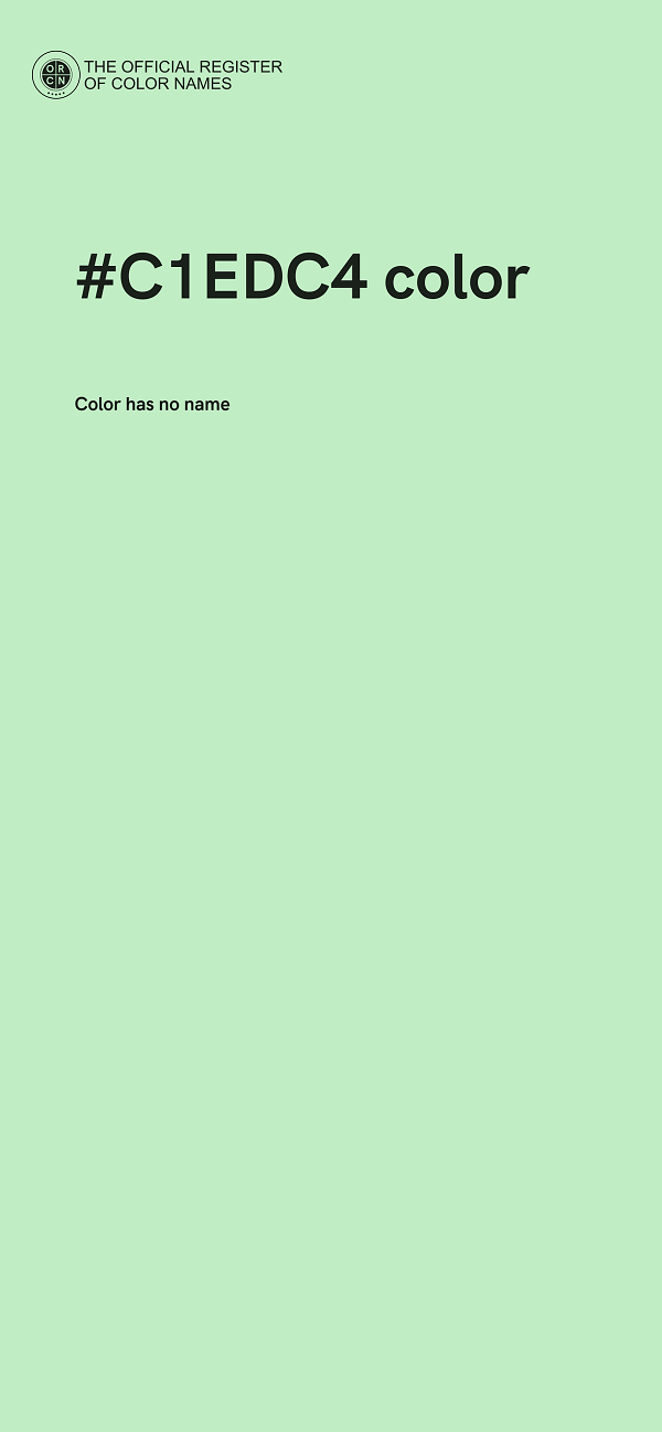 #C1EDC4 color image
