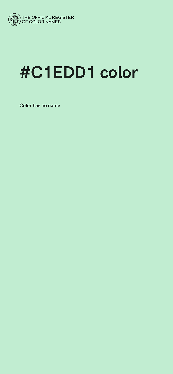 #C1EDD1 color image