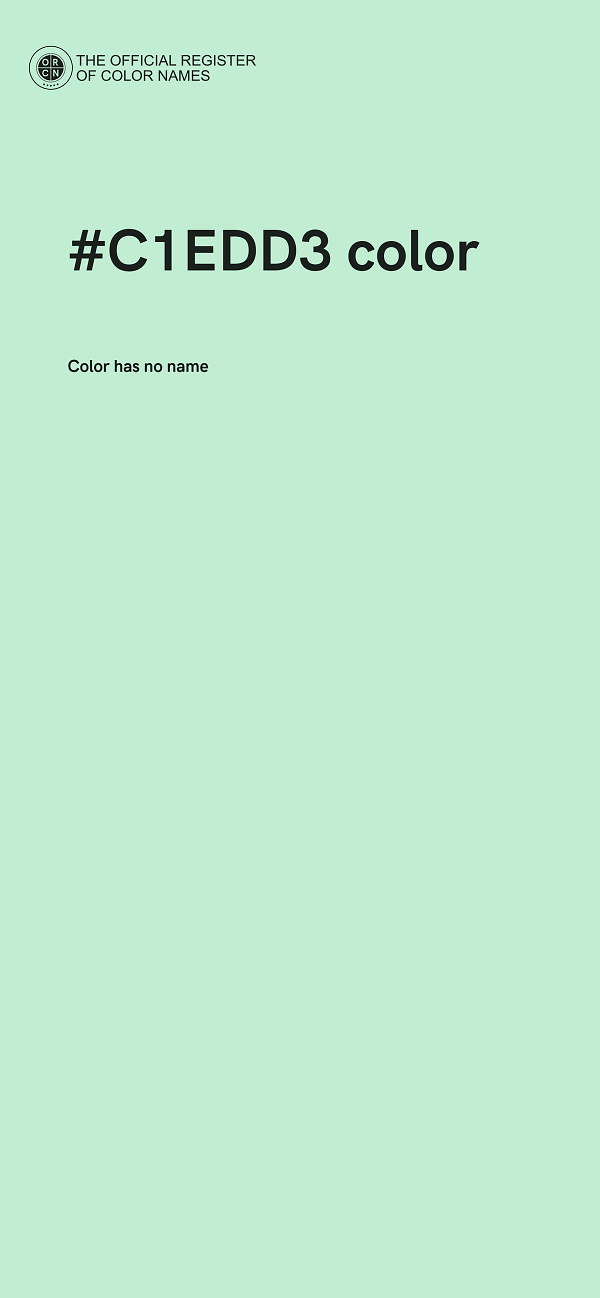 #C1EDD3 color image